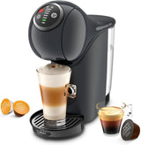 NESCAFÉ Dolce Gusto Genio S Plus de Krups, cafetera de cápsulas compacta, capacidad 0,8 litros, 1500 vatios, aviso automático de descalcificación, gris espacial, KP340B