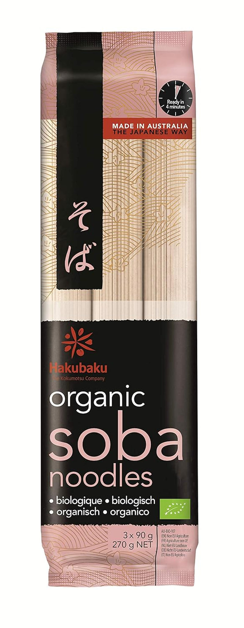 Ramen japonés biológico desnudo, 270 g
