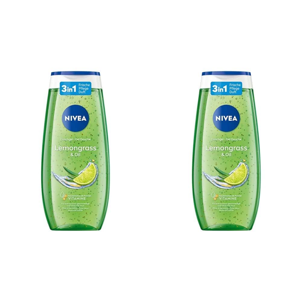 NIVEA Gel de ducha Lemon Grass And Oil, 250 ml Ducha y baño Naty Shop 2 unidades x 250 ml