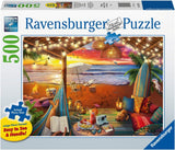 Ravensburger Puzzle 16795 - Atardecer en la playa - Puzzle de 500 piezas para adultos y niños mayores de 10 años con piezas más grandes [Exclusivo en Amazon] Puzzle Naty Shop