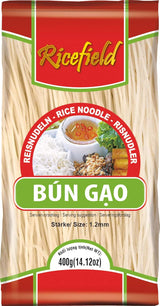 Fideos de arroz Ricefield, fideos, 1,2 mm, Bun Gao (1 x 400 g)
