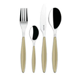 Guzzini - Feeling, juego de cubiertos 24 piezas - Color arena Cocina Naty Shop