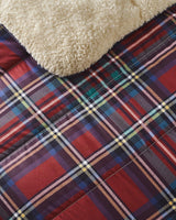 Night Lark Acogedora manta polar Sherpa, tartán rojo clásico, 9 tog, lujosa, esponjosa, gruesa y reversible, perfecta para sofá, cama, sofá, sofá. Hipoalergénico, lavable a máquina, Tamaño: Camas y edredones Night Lark