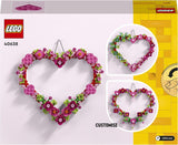 Set de decoración de corazones LEGO, juguete de construcción para niños, niñas y niños a partir de 9 años, decoración de habitaciones infantiles o accesorios de pared, idea de regalo para San Valentín, Día de la Madre o cumpleaños 40638 Juegos de construcción Beuche den LEGO-Store