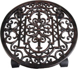 Soporte para plantas, soporte para flores de estilo antiguo, redondo, diámetro aprox. 29cm