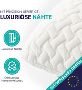 ZenPur Almohada ortopédica para el cuello 40x60-13cm, Almohada viscoelástica para la cabeza - Almohada ergonómica para dormir para cuello y hombros, certificado Oeko-TEX
