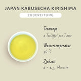 Té verde japonés Kabusecha Kirishima, Kabuse Sencha japonés, té verde suelto premium, sin sabores añadidos | Wondertea Té verde japonés Kabusecha (50 g)