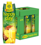 Rauch Feliz Día Piña | Explosión de sabores tropicales | Elaborado con jugo de piña 100% concentrado | 6 x 1 litro, Tetra Prisma Bebidas sin alcohol Naty Shop