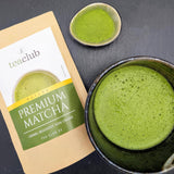 Té Matcha Premium Japón 100 g - Probado en laboratorio - Matcha en polvo ceremonial para hacer Umami Matcha, té verde en polvo 100% natural, ideal para Matcha Latte, Teaclub