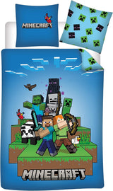 Minecraft Ready to Survive, juego de cama infantil, ropa de cama de microfibra - infantil Naty Shop
