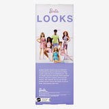 Muñeca Barbie Looks, figura coleccionable núm. 24 con cabello castaño y moda moderna Y2K, vestido brillante sin tirantes con tacones altos abiertos, muñecas HRM16 Naty Shop