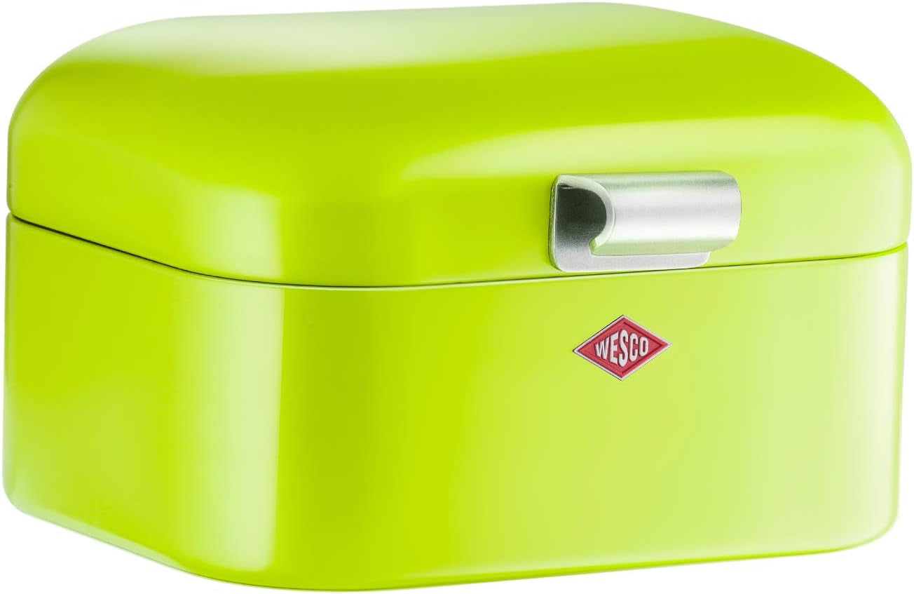 Wesco 235 001 Panera Mini Grandy 17 x 18 x 12 cm (largo/ancho/alto) rosa, acero inoxidable Cajas para almacenar alimentos Naty Shop Limegreen