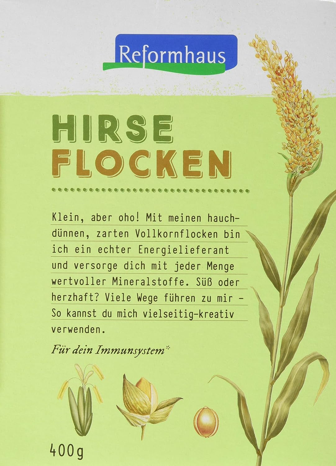 Hirse-Flocken Bio, Pack 6Er (6 X 400 G) Cereales Naty Shop Título predeterminado