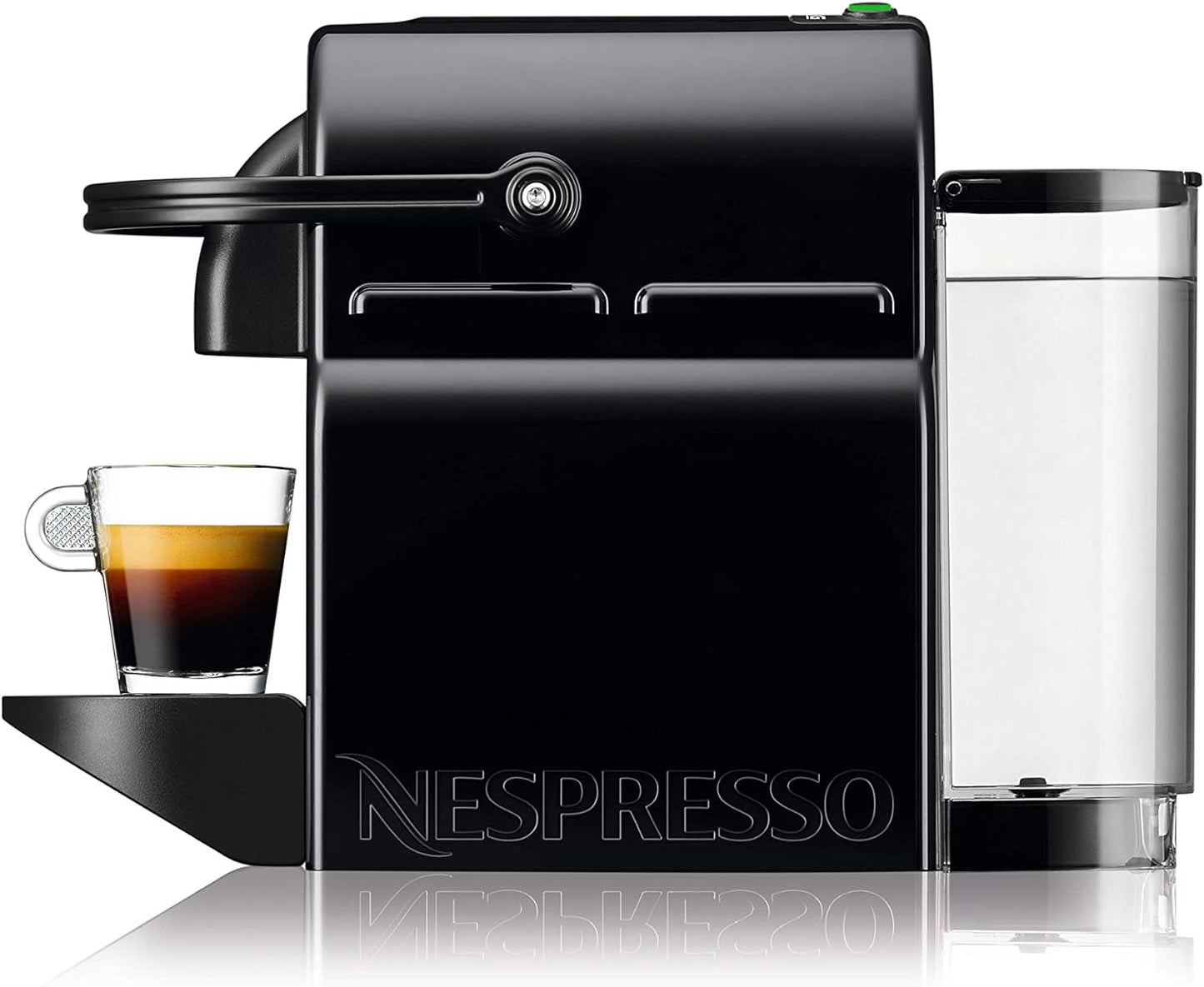 Cafetera espresso de cápsulas Nespresso De'Longhi EN 80.B Inissia, bomba de alta presión y función de ahorro de energía, apagado automático a los 9 minutos, volumen de taza para espresso y longo, depósito de agua de 0,7 l, negra
