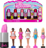 Barbie Mini Barbieland Juego de 5 muñecas Fashionistas, Aprox. Minimuñecas de 3,8 cm de altura con fundas de lápiz labial, juego de colección sorpresa (los estilos pueden variar), JBD26 Naty Shop Dolls 1 paquete