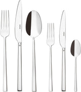 Sambonet 52562-N2 Rock acero inoxidable - Juego de cubiertos monobloc acero inoxidable 18/10 Cocina Naty Shop Set 6 personas - 36 piezas