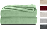 Komfortec manta mullida, cómoda manta, manta polar, certificado Oeko-Tex, súper suave, 150 x 200 cm, 260 g/m², beige Camas y mantas Besuche den Komfortec-Store Verde claro 220 x 240 cm