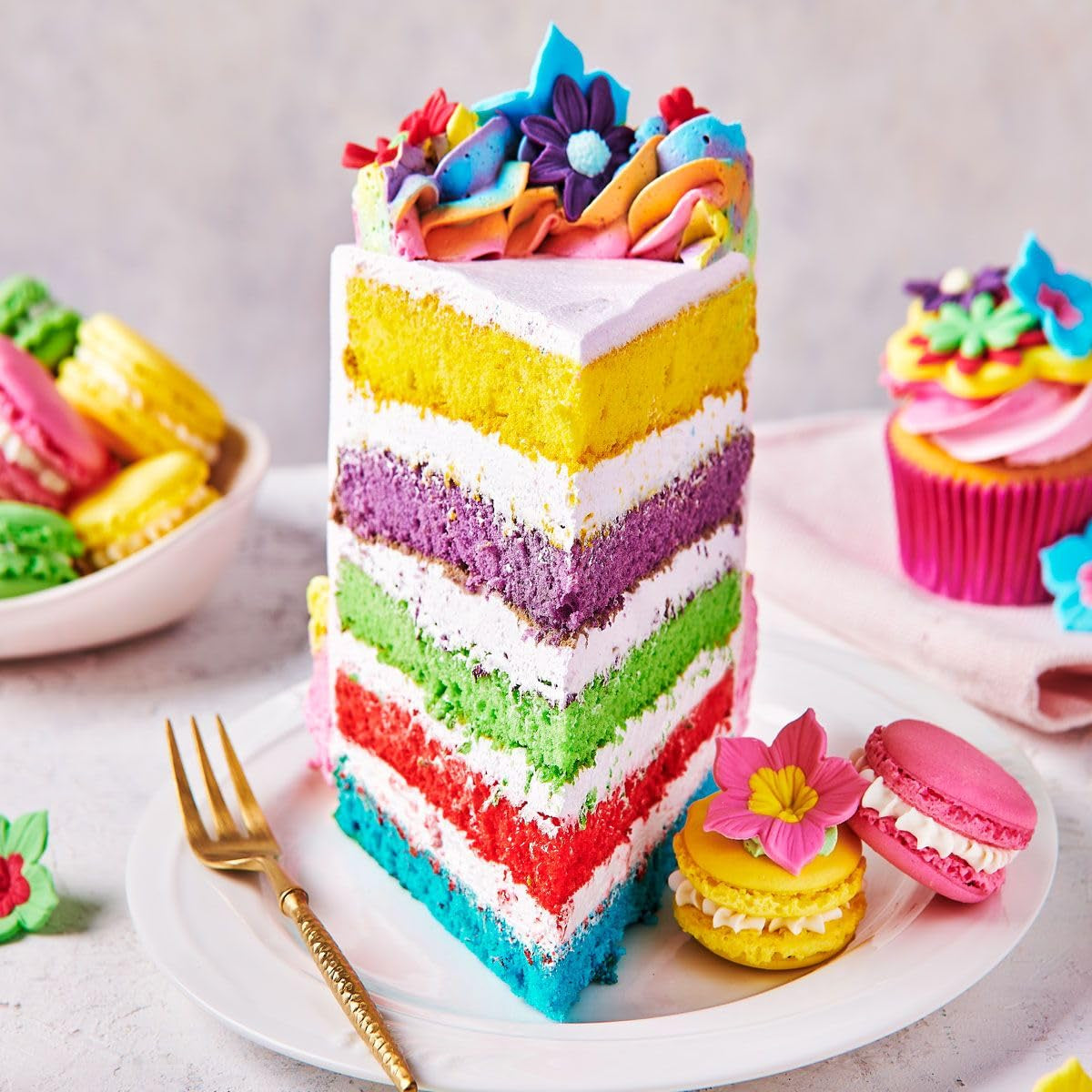 Funcakes Purple Food Color Gel: Colorante alimentario altamente concentrado para masa, crema, fondant, mazapán, bollería, fácil dosificación, gotas individuales para crear colores vibrantes, Halal, 30g