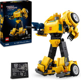 LEGO Icons Transformers Bumblebee, Figura de acción de robot coleccionable para adultos, Set de construcción de películas para fanáticos de la ciencia ficción, Se puede transformar en un automóvil, Juguete de aventuras 10338 Juegos de construcción Besuche den LEGO-Store Default Title