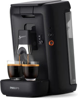 PHILIPS Senseo Maestro Cafetera Espresso de Cápsulas - Tecnología Intense Plus, Espresso de Alta Calidad, Diseño Ecológico, Depósito de Agua de 1,2 L, Función Memo, Indicador de Descalcificación (CSA260/60)