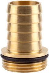Boquilla de latón Gardena: Conector de latón para válvulas de pie e intermedias, adecuado para mangueras de 25 mm (1 pulgada) (7251-20)