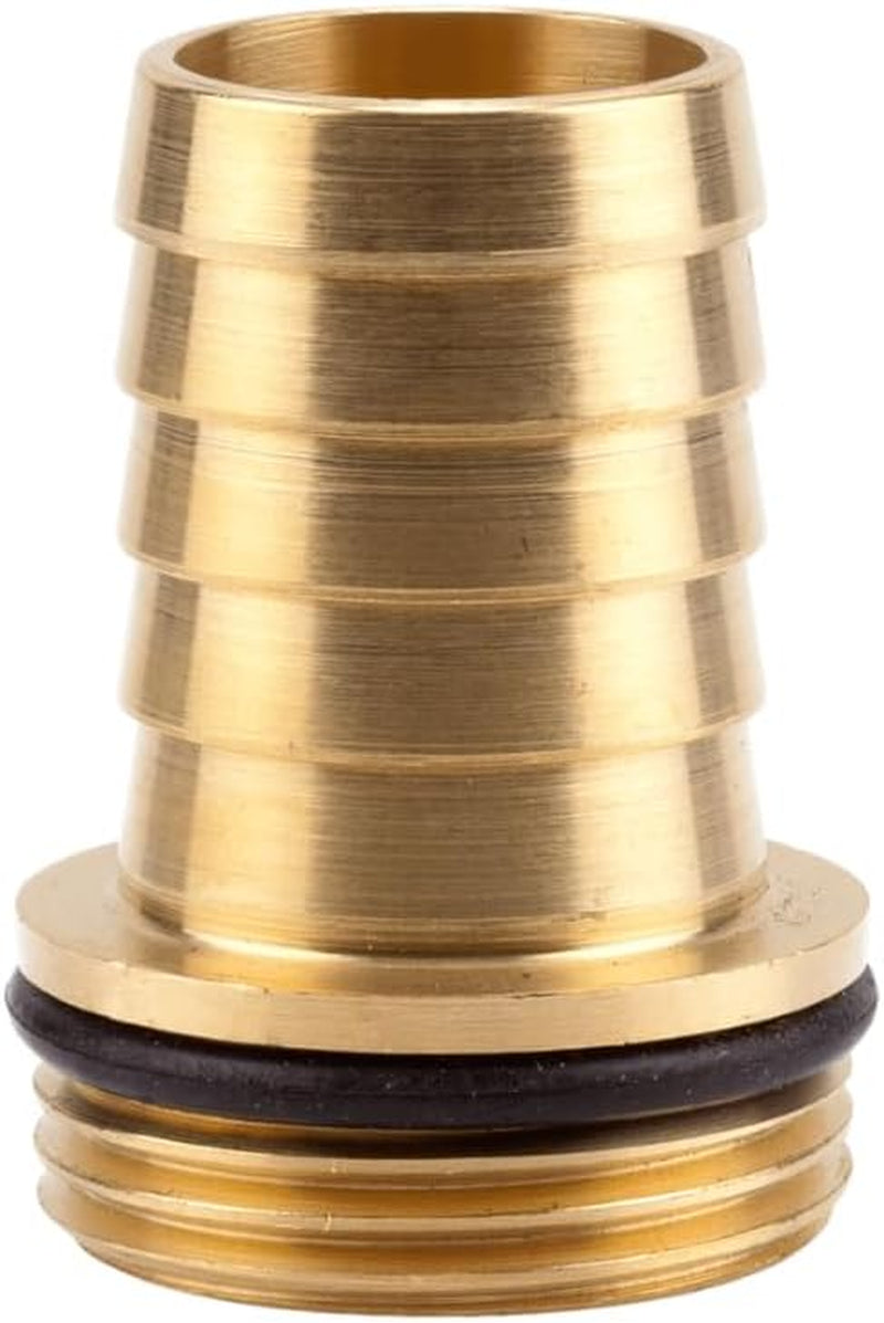 Boquilla de latón Gardena: Conector de latón para válvulas de pie e intermedias, adecuado para mangueras de 25 mm (1 pulgada) (7251-20)