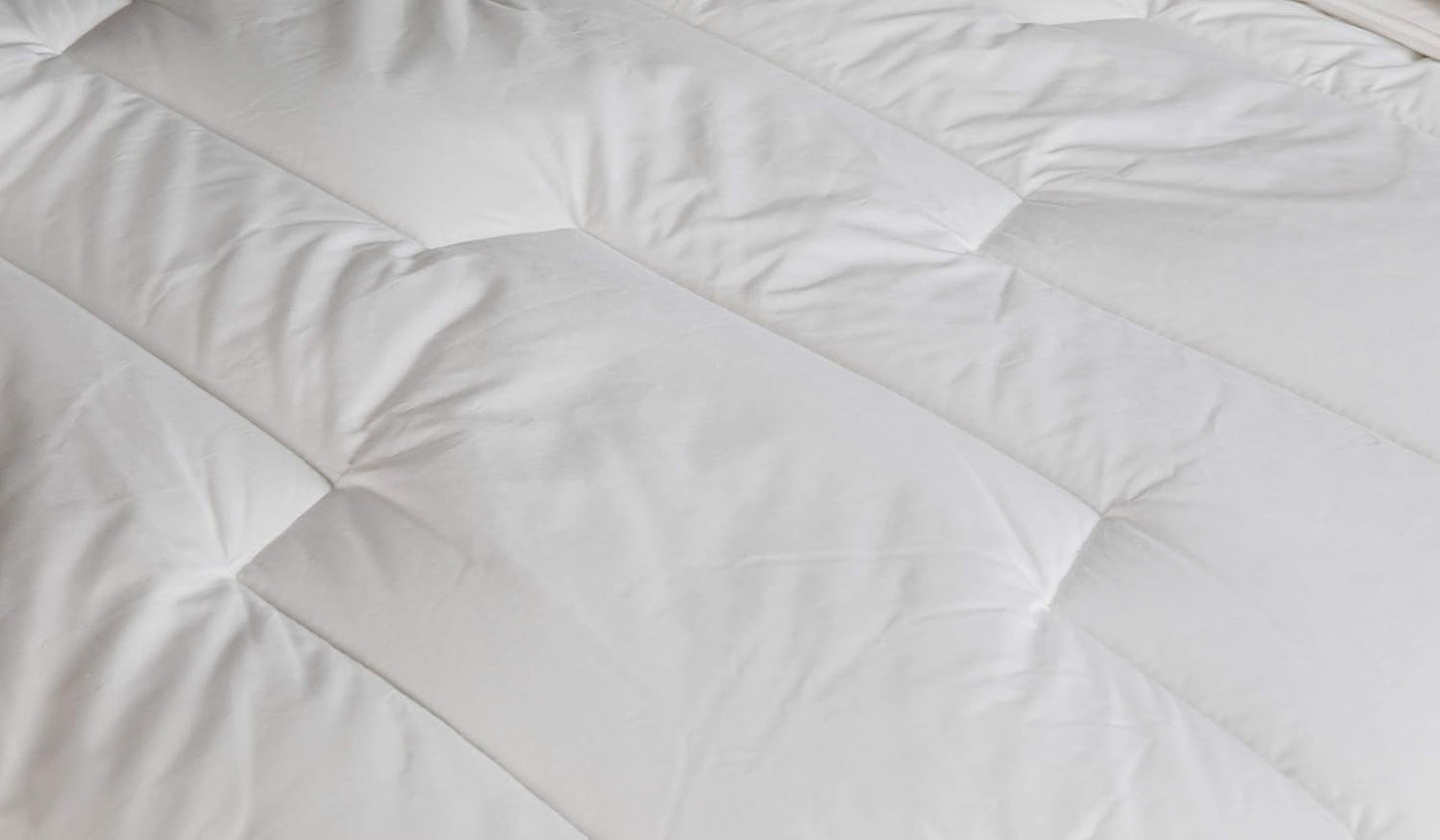COLAS NORMAND Edredón Termorregulador, Cool In, Templado, 140 X 200 Cm, Transpirable, Ventilación óptima, 100% percal, Sensación Fresca, Francés, 53130255, Blanco Edredones y edredones Naty Shop
