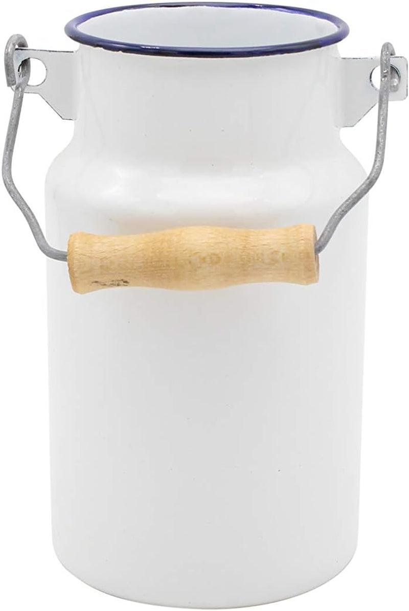 Lata de leche esmaltada Krüger "SYLT" con tapa