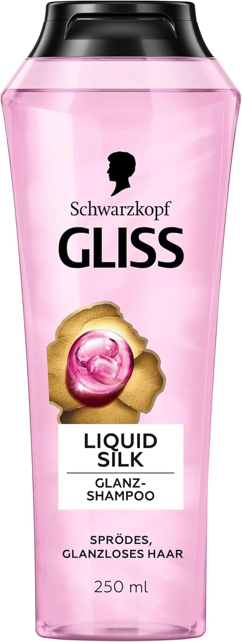 Gliss Champú Líquido Seda (250 ml), para cabello frágil y sin brillo Ducha y baño Naty Shop