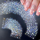 30 Blatt Aurora-Nagelkunst-Aufkleber, Selbstklebende 3D-Blumen-Nagelaufkleber, Aurora-Mond-Stern-Nagelaufkleber para Nagelkunst, Blatt-Herz-Nageldesign para bricolaje-acrílico-decoración