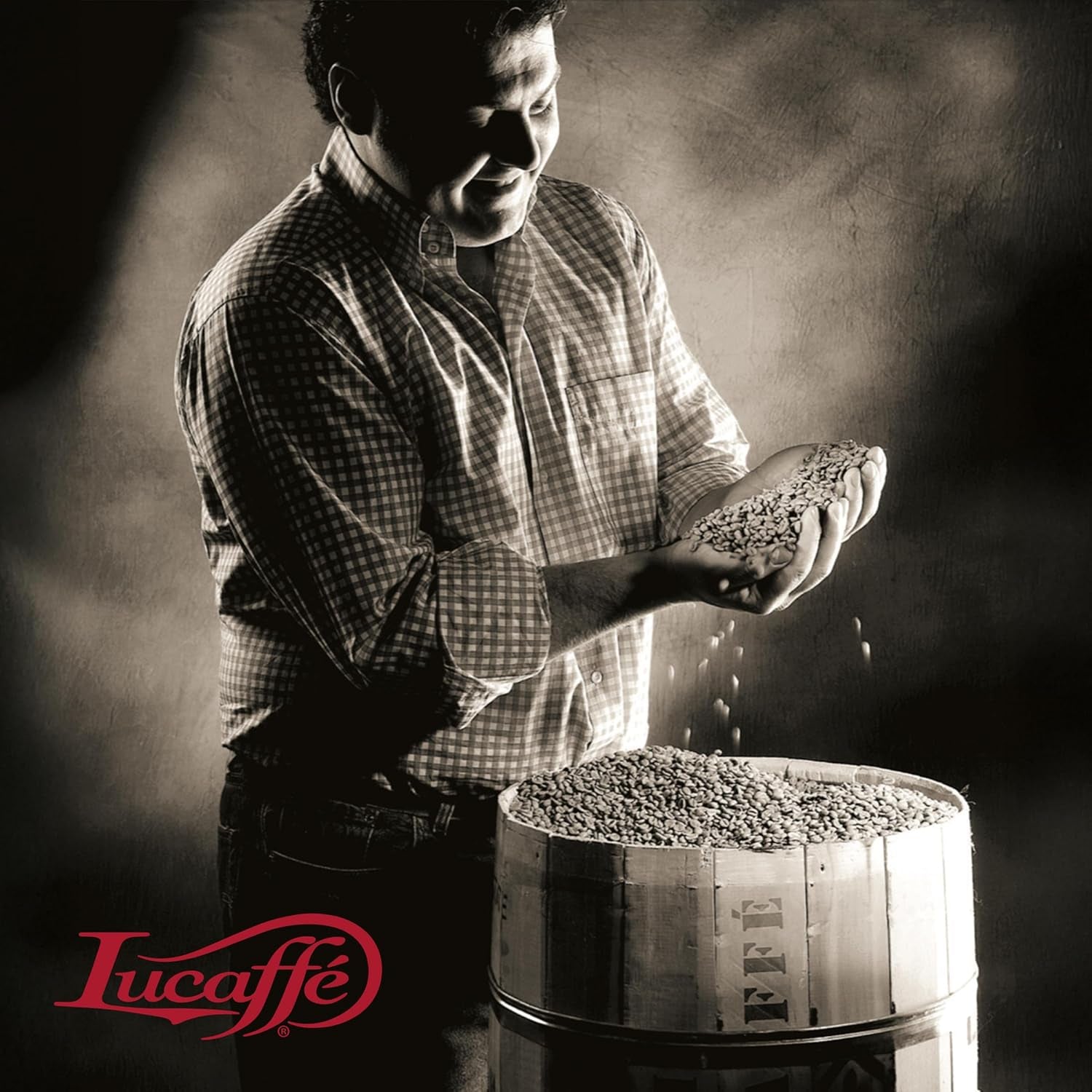 Lucaffé - Kaffeebohnen Mamá Lucía, 1 kg | Café aus ganzen Bohnen para crema Espresso | Helle Röstung | Intensivo y cremiger Gesmack