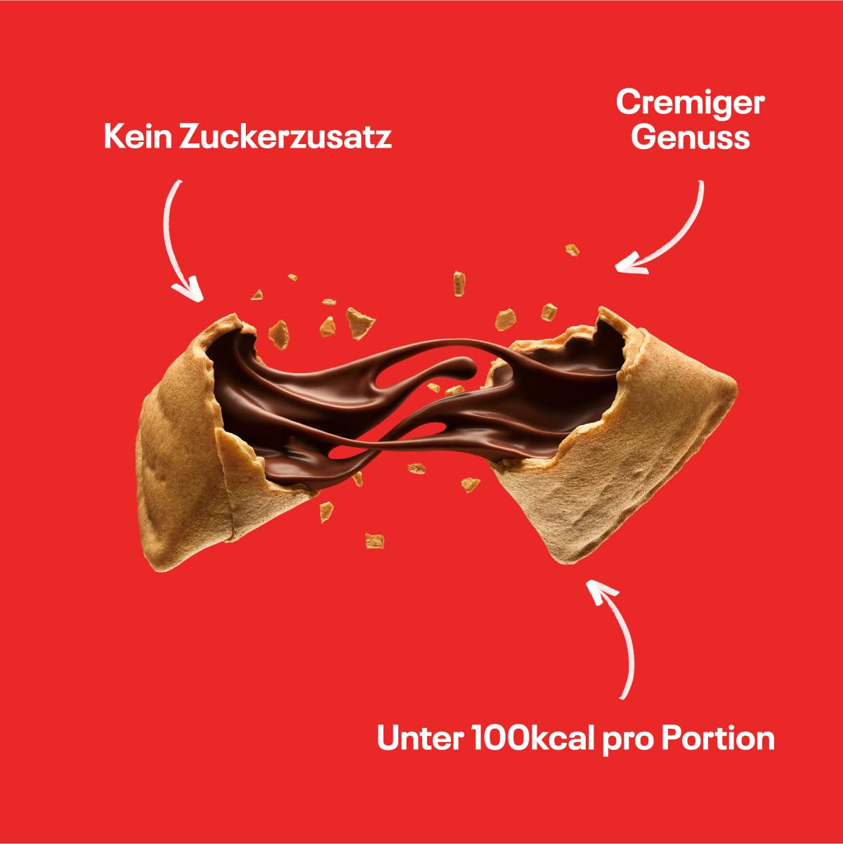 Bocaditos de chocolate NEOH | Sin azúcares añadidos, 100kcal por ración, trozos crujientes con relleno cremoso de avellanas y cacao, perfecto para llevar o como sustituto del muesli | Keto, bajo en carbohidratos | Paquete de 3 x 29 g