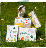 MjAMjAM - Premium Nassfutter für Katzen - Caja Chicks & Friends, paquete de 9 unidades (9 x 300 g), getreidefrei mit extra Fleisch