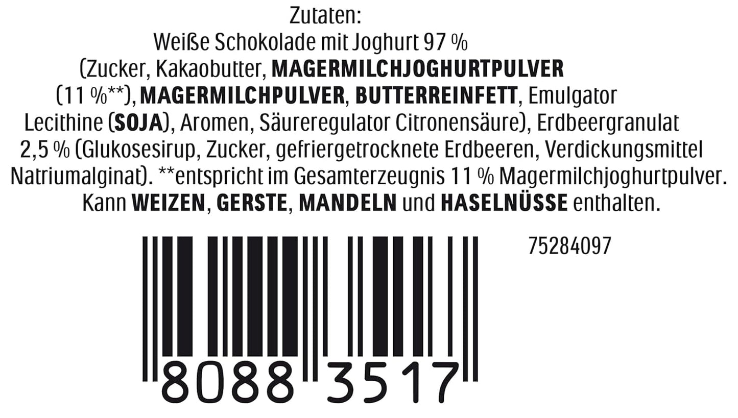 Ferrero Osterhase | 75G| Weiße Joghurtschokolade Mit Fruchtigen Erdbeercrisps | Pascua | Österhas | Geschenk Aus Schokolade en la tienda Hasenform Naty