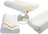 Almohada viscoelástica, almohada de apoyo para el cuello, almohada ergonómica para el cuello para diferentes posiciones para dormir con funda extraíble, almohadas ortopédicas cervicales Naty Shop