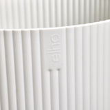 elho Vibes Fold Orchid High 12.5cm - Macetas para orquídeas de interior - Macetas para flores de interior - 100% plástico reciclado - Blanco/Blanco sedoso