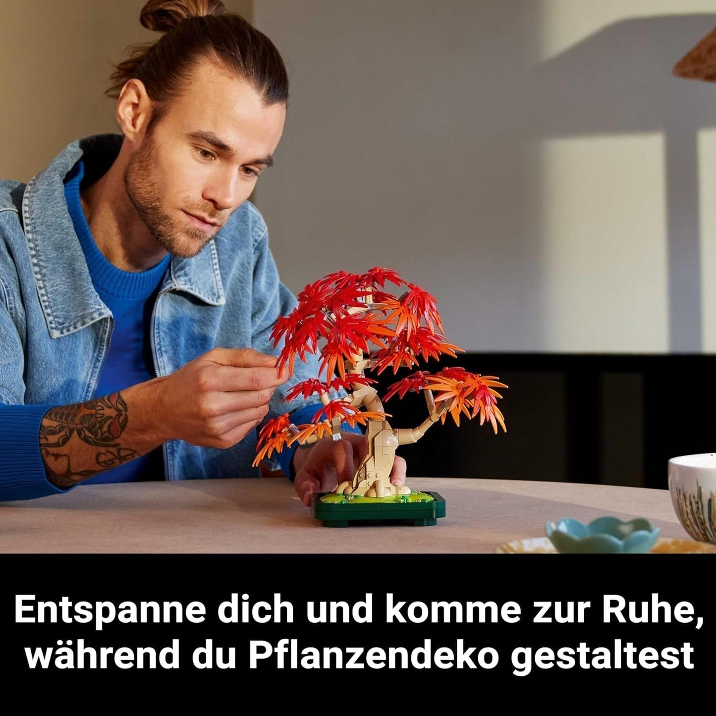 LEGO Botanicals Arce rojo japonés - Árbol bonsái - Kit de plantas artificiales con hojas rojas y naranjas, más cuenco - Decoración del hogar - Idea de regalo para adultos - 10348 Juegos de construcción Besuche den LEGO-Store