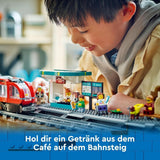Tranvía LEGO City con estación, idea de regalo para fanáticos de los vehículos de juguete a partir de 7 años, con 6 minifiguras y un perro guía para juegos de rol, juguete de construcción 60423 Juegos de construcción Besuche den LEGO-Store