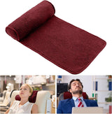 Chaise Lounge Almohada para el cuello, almohada para la cabeza, almohada ajustable de felpa, rollo para el cuello, forro polar antideslizante, almohada para el cuello, almohada para viajar a casa, chaise lounge, sofá, sillón (negro)