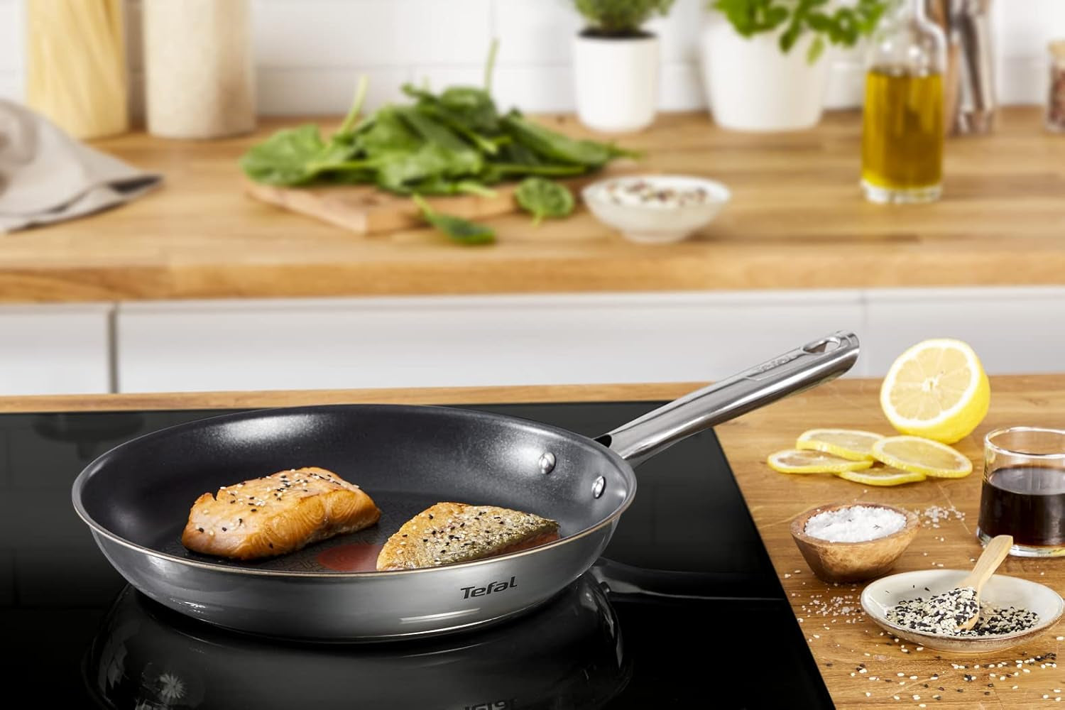 TEFAL DUETTO Juego de sartenes 3 piezas 20/24/28 cm, inducción Ollas y sartenes Naty Shop