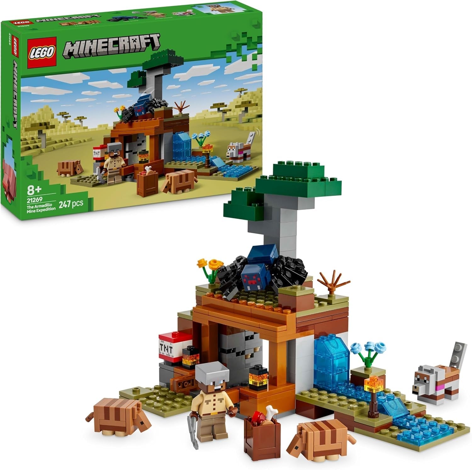 LEGO Minecraft Dungeon Mine Expedition Videojuego Juego de minifiguras Juguete de construcción de personajes Regalo para niños y niñas 8 años 21269 Juegos de construcción Besuche den LEGO-Store Default Title