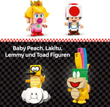 LEGO Super Mario: Mario Kart - Set Baby Peach y Grand Prix, figuras de Nintendo - Toad, Lakitu, Baby Peach y Lemmy, regalo para niños, niñas y jugadores mayores de 8 años, juguete de aventuras 72036 Juegos de construcción Beuche den LEGO-Store