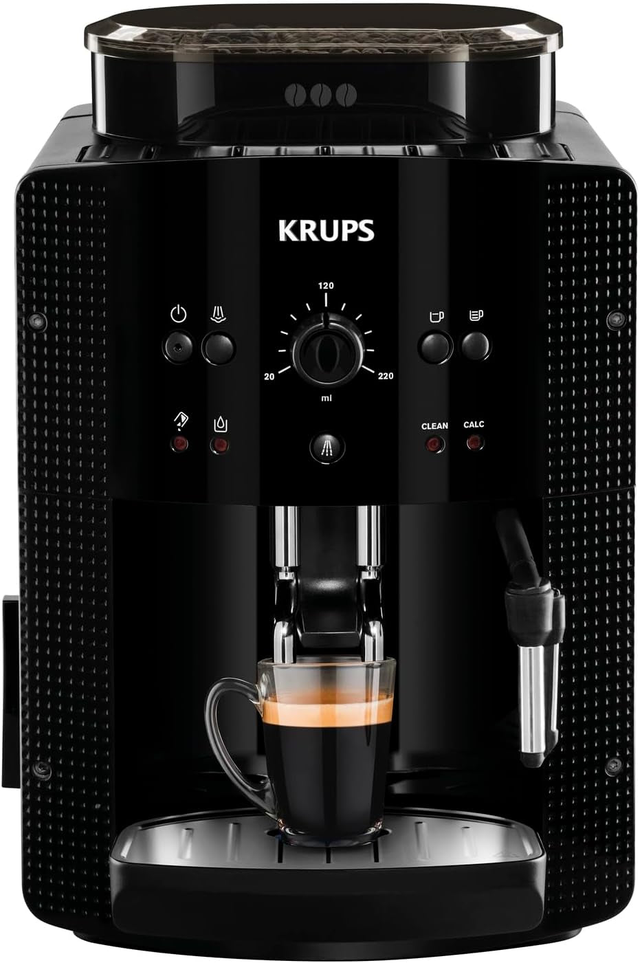 Krups Roma EA81M8 Cafetera espresso 1,7 L, 3 niveles de temperatura, 3 texturas de café molido, Negra