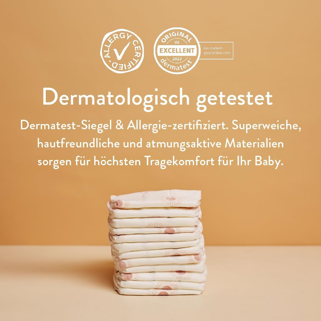Pañales para bebé, talla 3M (4-8 kg) - 1 bolsa de 28 - Sin sustancias nocivas, ecológicos, muy absorbentes, aptos para uso nocturno, ultrafinos y suaves - Fabricado en Dinamarca