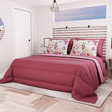 PETTI Artigiani Italiani - Edredón de invierno para cama de matrimonio, maxi, monocromático, doble cara, blanco, gris, 100% Made in Italy Edredones y edredones Naty Shop Ciruela Medida cama 100X200: [Edredón 170 X 260 Cm]