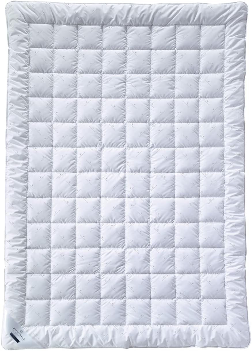 Edredón de fibra king billerbeck e21 - edredón de fibra refinada de aloe vera - edredón para todas las estaciones de 135 x 200 cm con calidez media, edredones y edredones blancos naty shop individual 135 x 200 cm 4 - estaciones (sl + m w +)