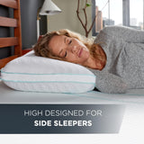 TEMPUR-PEDIC Almohada Tempur-Cloud Prohi, Espuma viscoelástica, Blanco/Opulent Garden, Almohadas King Standard Naty Shop