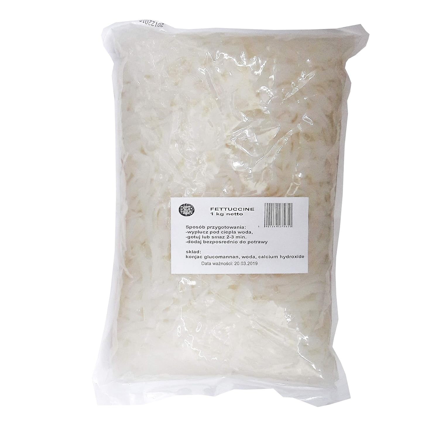 Fettuccine dietético 1000g 1kg Konjac sin azúcar y sin gluten