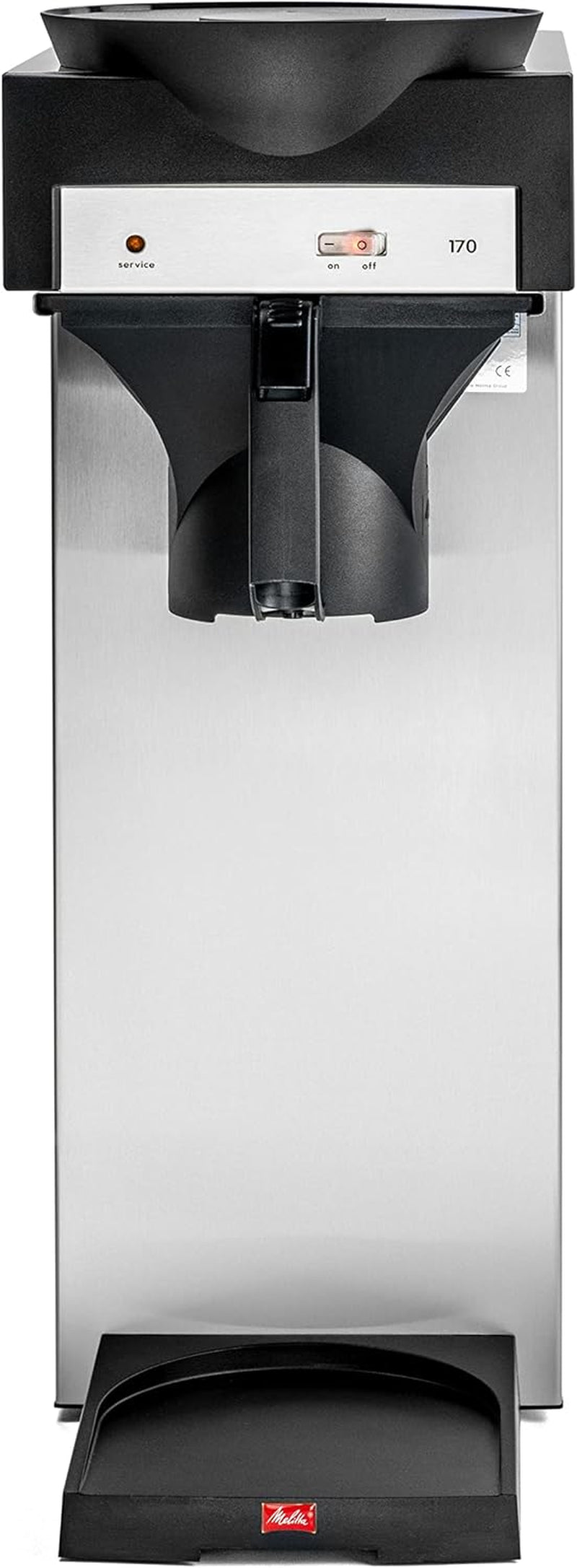 Cafetera espresso profesional con filtro 170 MT, jarra aislada para almacenamiento