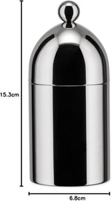 Tetera con cuchara Alessi 90024, fabricada en acero inoxidable 18/10, pulida a alto brillo